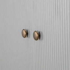 Garderobenschrank MADU 100 x 195 cm cloud grey/goldfarbig