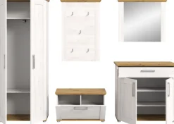 Garderobenschrank VERONA Sibiu Lärche / Artisan Eiche NB