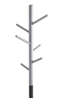 Garderobenständer 36 x 170 cm schwarz/grau