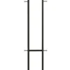 Garderobenständer 42 x 175 cm schwarz/chromfarbig