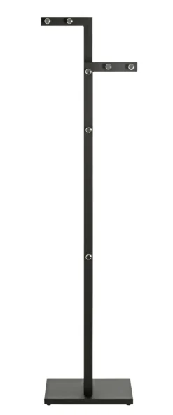 Garderobenständer 42 x 175 cm schwarz/chromfarbig