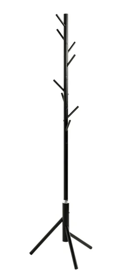 Garderobenständer 48 x 173 cm schwarz