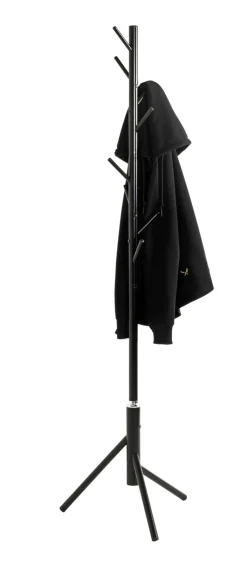 Garderobenständer 48 x 173 cm schwarz