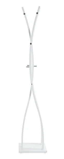 Garderobenständer BENNO 35 x 180 x 35 cm Chrom weiß