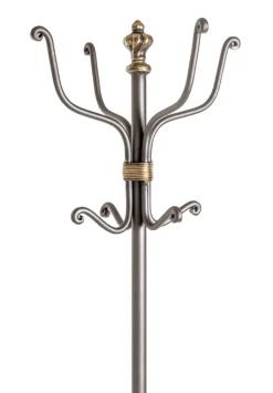 Garderobenständer OPERA 180 x 46 cm Stahl anthrazit/silber