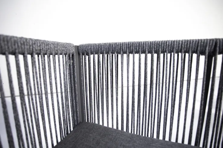 Garden FLAIR Garten FLAIR Loungesessel Outdoor RENO anthrazit /Rope grau