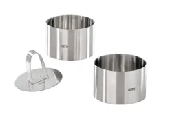 GEFU Dessert-u. Vorspeisenringe 3-teiliges Set silberfarbig