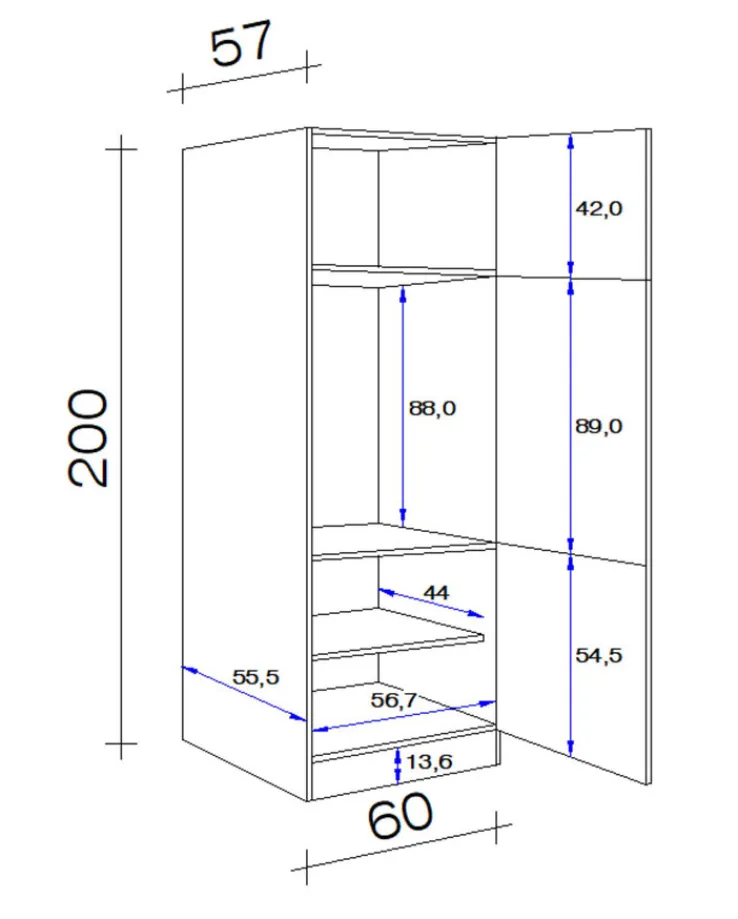 QUARTIER Geräteumbauschrank Wito Weiß
