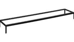 Gestell zu Kommode SANTORIN 180 x 13 x 38 cm schwarz