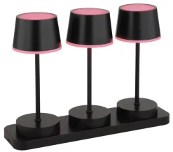 GLOBO Akku LED Tischleuchte DAWSON, Kunststoff/Metall, 30 x 21,6 x 8,5 cm Schwarz