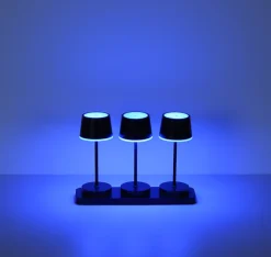 GLOBO Akku LED Tischleuchte DAWSON, Kunststoff/Metall, 30 x 21,6 x 8,5 cm Schwarz