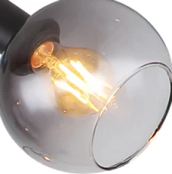 GLOBO Bogenlampe SEYMOUR 5-flg schwarz