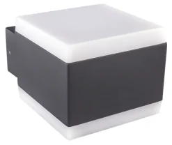 GLOBO LED Außenwandleuchte SLICE 11x9 cm anthrazit