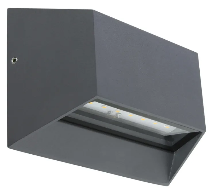 GLOBO LED Außenwandleuchte HONNA 14,8 cm anthrazit