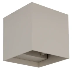 GLOBO LED Außenwandleuchte VERONIKA 10x10 cm sandfarbig