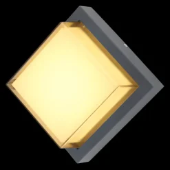 GLOBO LED Außenwandleuchte JALLA II 16x16 cm anthrazit