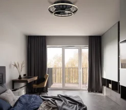 GLOBO LED Deckenlampe LEONHARD mit Ventilator