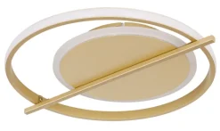GLOBO LED Deckenlampe REBALL 37 cm goldfarbig
