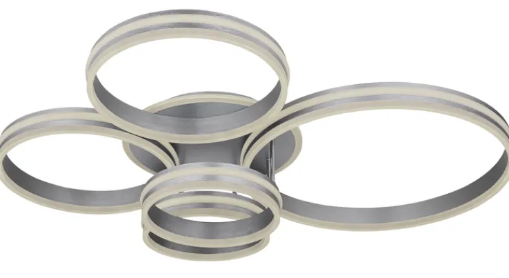 GLOBO LED Deckenlampe RUBIO 114x90 cm grau