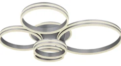 GLOBO LED Deckenlampe RUBIO 114x90 cm grau