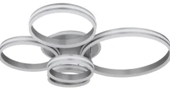 GLOBO LED Deckenlampe RUBIO 114x90 cm grau