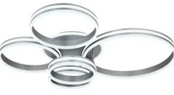 GLOBO LED Deckenlampe RUBIO 114x90 cm grau