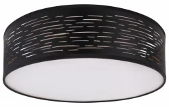 GLOBO LED Deckenlampe TUNNO 38 cm schwarz