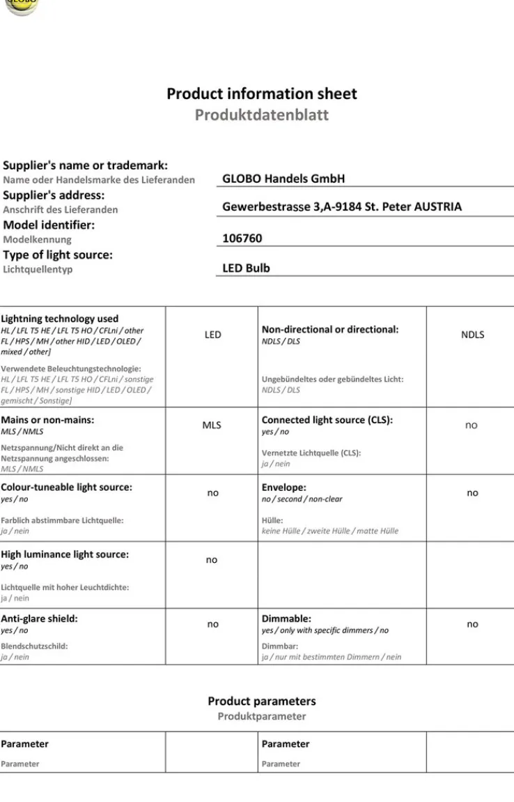 GLOBO LED Leuchtmittel Stiftsockel G9 / 2 Watt opal