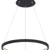 GLOBO LED Pendellampe RALPH 38,5 cm schwarz