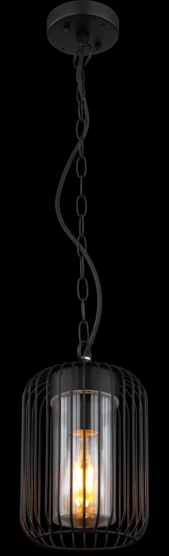 GLOBO LED Retrofit Außenhängeleuchte NINA schwarz