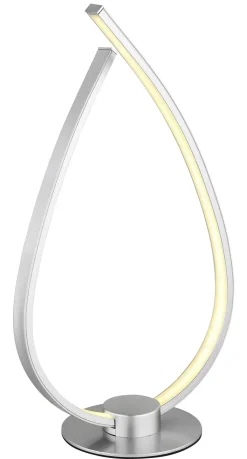 GLOBO LED Tischlampe PASCAL 37 cm silberfarbig