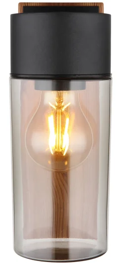 GLOBO Retrofit Außenwandleuchte ETSI Holzoptik