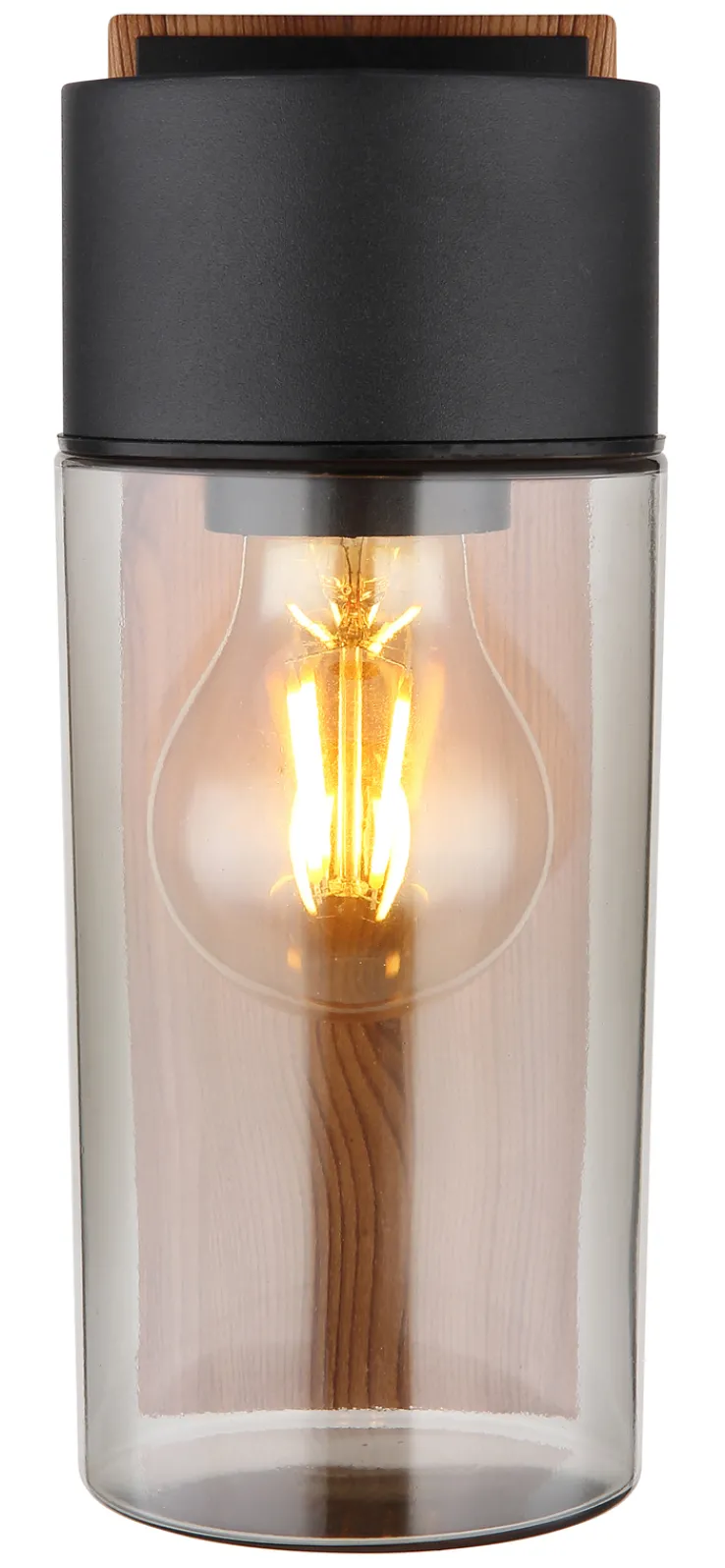 GLOBO Retrofit Außenwandleuchte ETSI Holzoptik