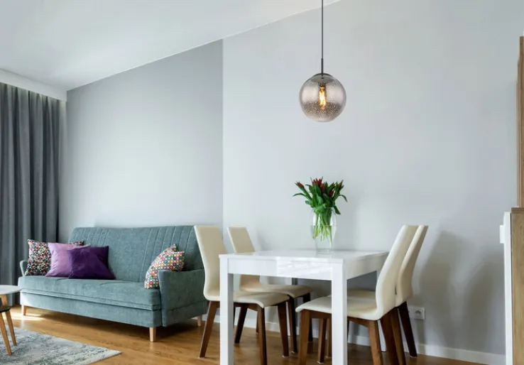 GLOBO Retrofit LED Pendelleuchte HELMUT 20 cm schwarz /Sterneffekt