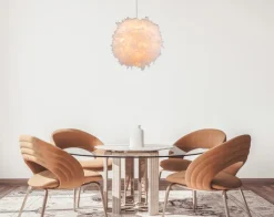 GLOBO Retrofit Pendelleuchte KATUNGA 60 cm weiß