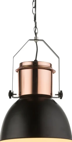 GLOBO Retrofit Pendelleuchte KUTUM 26 cm kupferfarbig