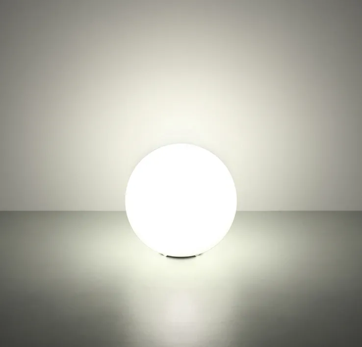 GLOBO Retrofit Tischlampe BALLA 25 cm Opalglas