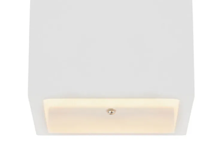 GLOBO Retrofit Wandleuchte CHRISTINE 11,5 x 11,5 cm weiß