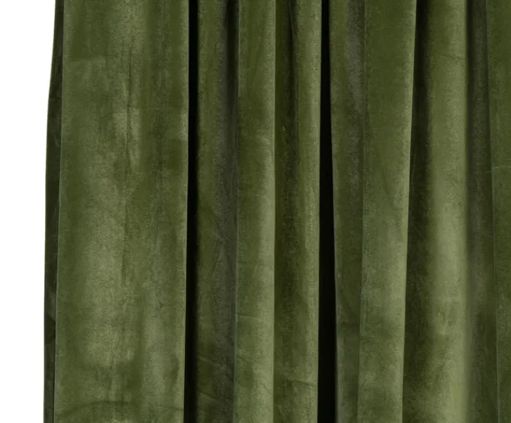 GÖZZE Samt-Vorhang MAGNUM 135 x 245 cm grün