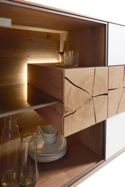 hartmann Sideboard I CAYA 175 x 81 cm Kerneiche /weiß