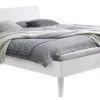 HASENA Bettgestell ANCONA 140 x 200 cm Buche massiv weiß lackiert