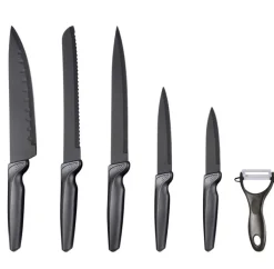 HATEX Küchenmesser Set 6-teilig grau