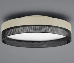 HELL LED Deckenlampe MESH sand /schwarz