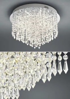 HELL LED Deckenlampe PALACE chromfarbig