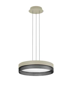 HELL LED Pendelleuchte MESH sand /schwarz