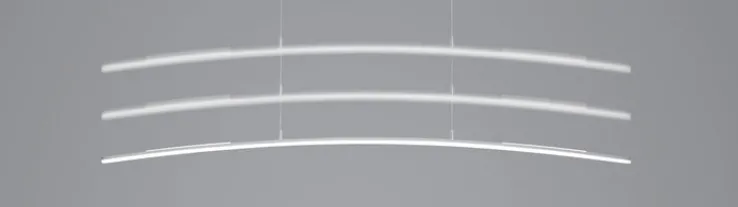 HELL LED Pendelleuchte SIRA130 cm alufarbig eloxiert