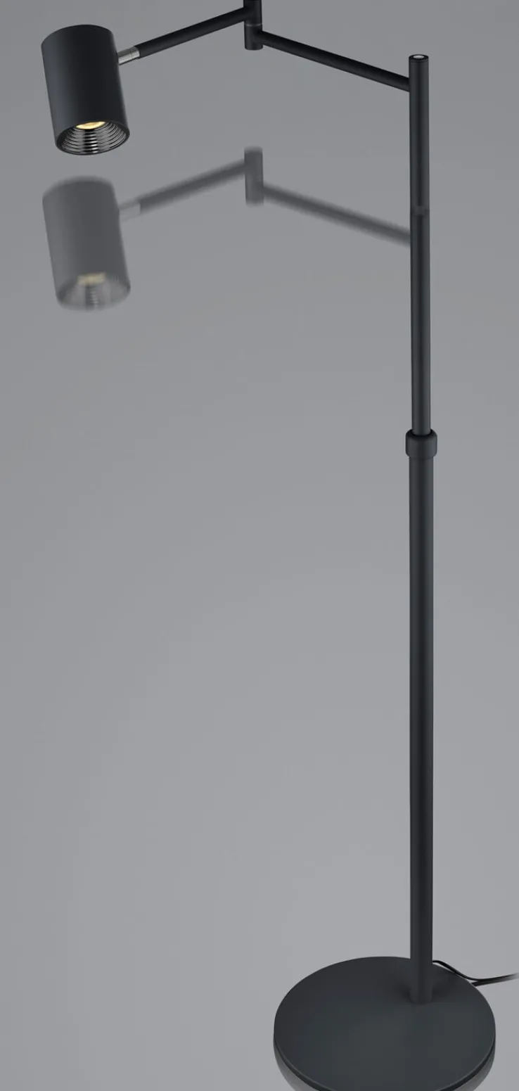 HELL LED Stehlampe PEPE 133 cm schwarz