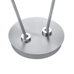 HELL LED Stehlampe TOM 2-flg nickelfarbig /chromfarbig