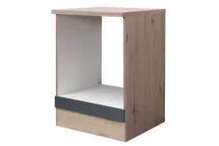 QUARTIER Herdumbauschrank Tiago Basaltgrau/Braun