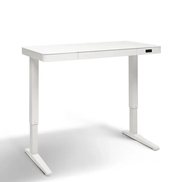 Höhenverstellbarer Schreibtisch BONMEDICO MOVU weiß